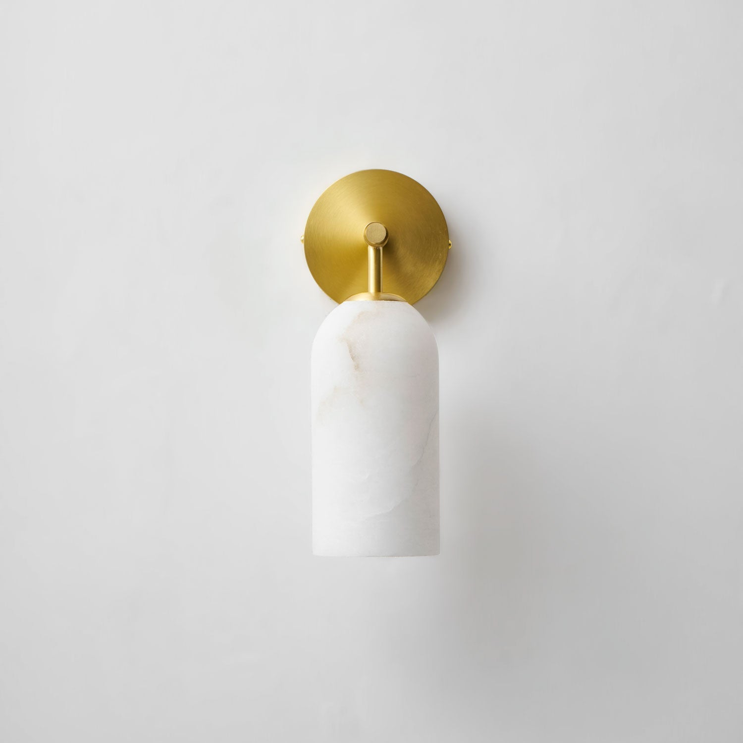 Albast Wandlamp Cilindervorm Minimalistisch Gouden Armatuur Warme Gloed Verlichting | Sansoti
