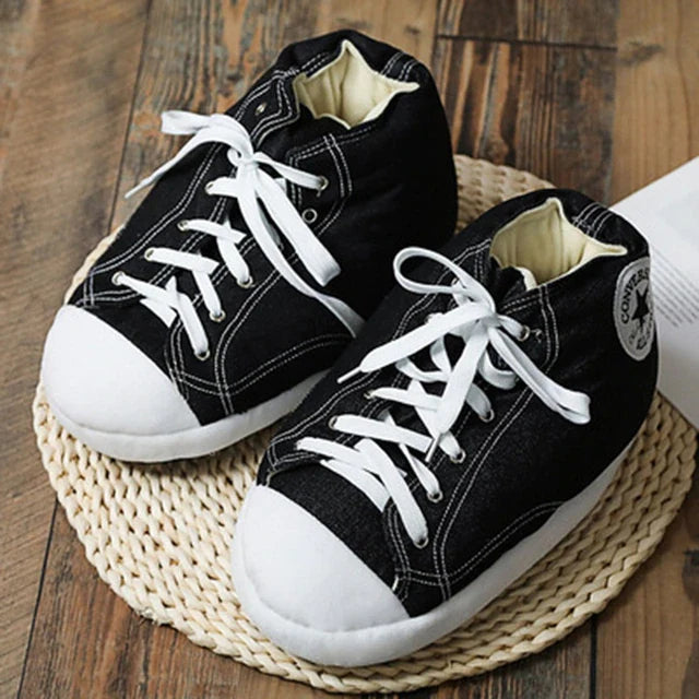 Sneaker-Hausschuhe Unisex Plüsch Rutschfest Warm Winter-Hausschuhe Bequem Indoor Größe 36-43 Herren Damen | Sansoti