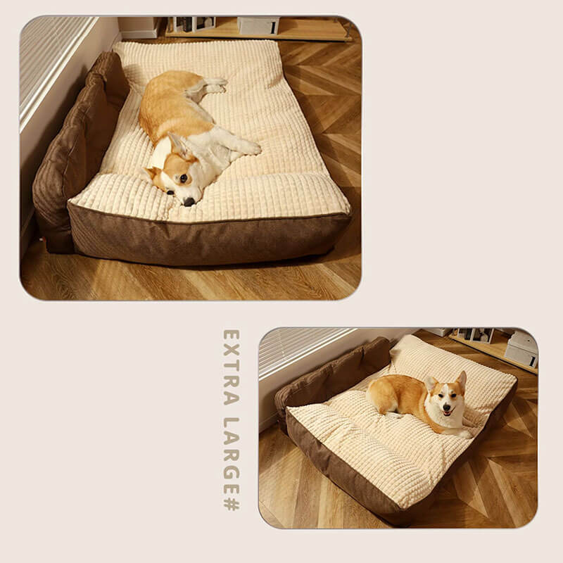 Pluche Huisdierkussen Extra Dik Wasbaar voor Hond en Kat Comfortabel Warm Zacht Vier Seizoenen Slaapplaats | Sansoti