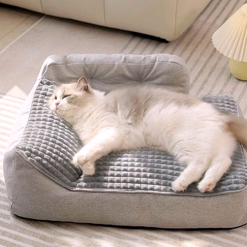 Pluche Huisdierkussen Extra Dik Wasbaar voor Hond en Kat Comfortabel Warm Zacht Vier Seizoenen Slaapplaats | Sansoti