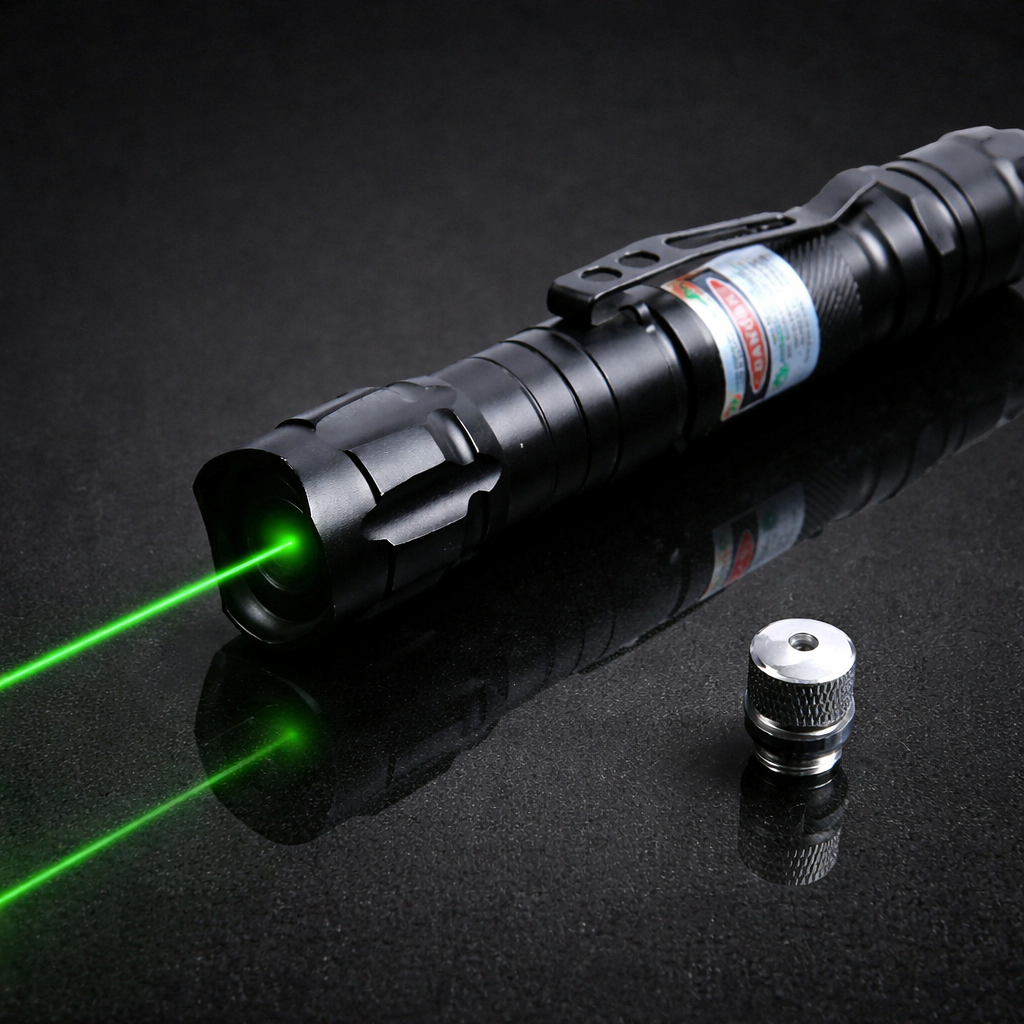 Oplaadbare Laserpointer Groen Licht Aluminium 2000m Bereik Presentaties Astronomie Precisiewerk Onderwijs | Sansoti