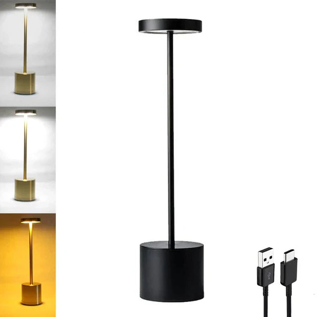 Draadloze Oplaadbare Tafellamp | Dimbaar | Waterdicht | Touch Bediening | Design Verlichting voor Huis, Tuin & Buiten | Draagbaar LED Lamp | Sansoti