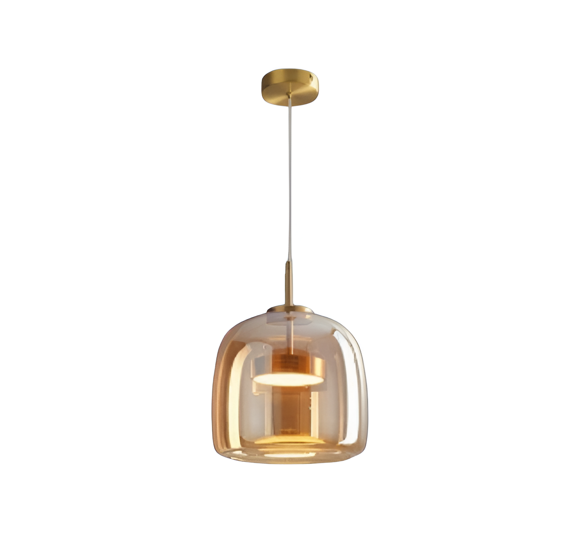 Hängelampe Rauchglas Retro Trio Handgeblasen Dimmbar Verstellbar Schwarz | Restfield