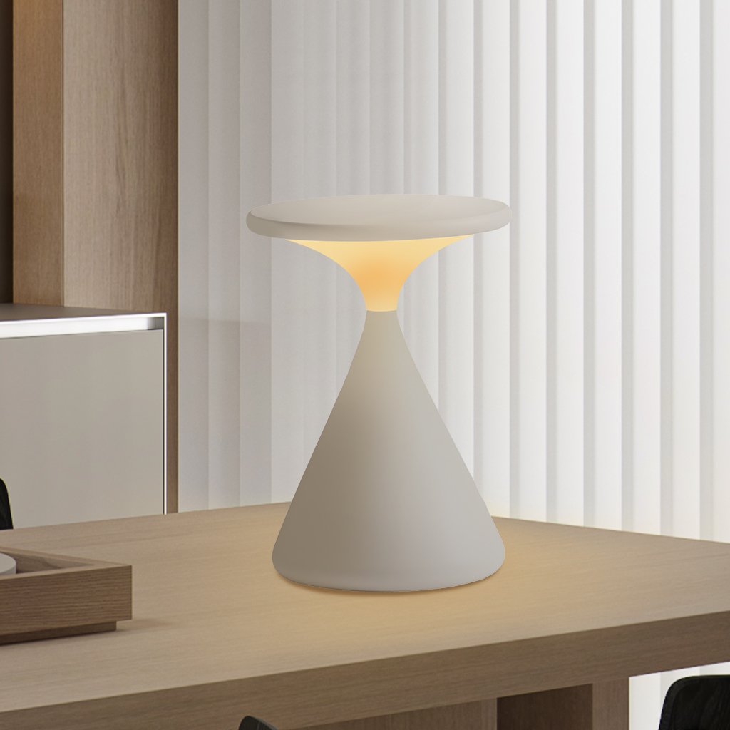 Draagbare Zandloper Tafellamp met Dimbare LED Batterij Accustroom Sfeerlicht Draadloze Touch Bediening Woon Slaapkamer Kantoor Retro Stijlvol Modern Design | Sansoti