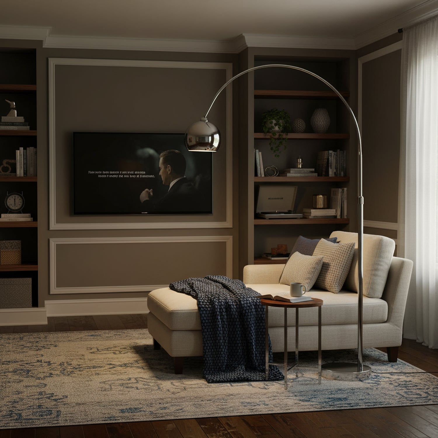 Verstelbare Vloerlamp Metaal Zwart Chroom Wit Telescopische Arm Leeslamp Modern Design | Sansoti