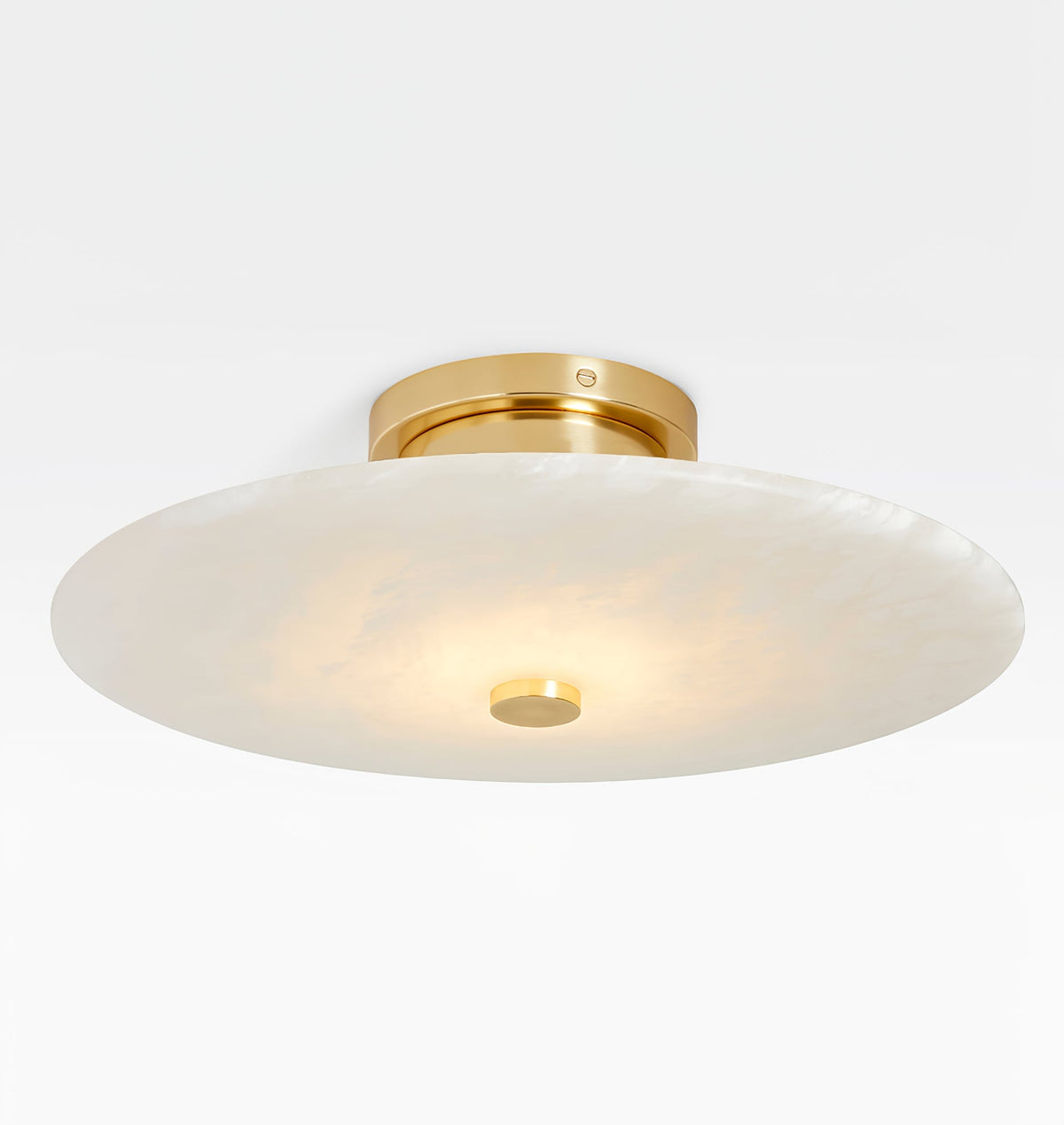 Alabaster-Deckenleuchte Messing & Schwarz LED Einbau-Wand- und Deckenbeleuchtung Modernes Design Rund Schlafzimmer | Sansoti