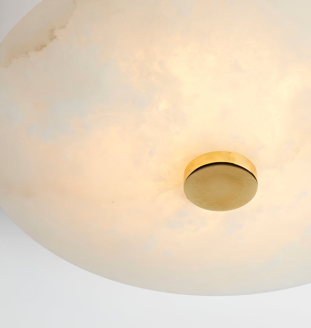 Alabaster-Deckenleuchte Messing & Schwarz LED Einbau-Wand- und Deckenbeleuchtung Modernes Design Rund Schlafzimmer | Sansoti
