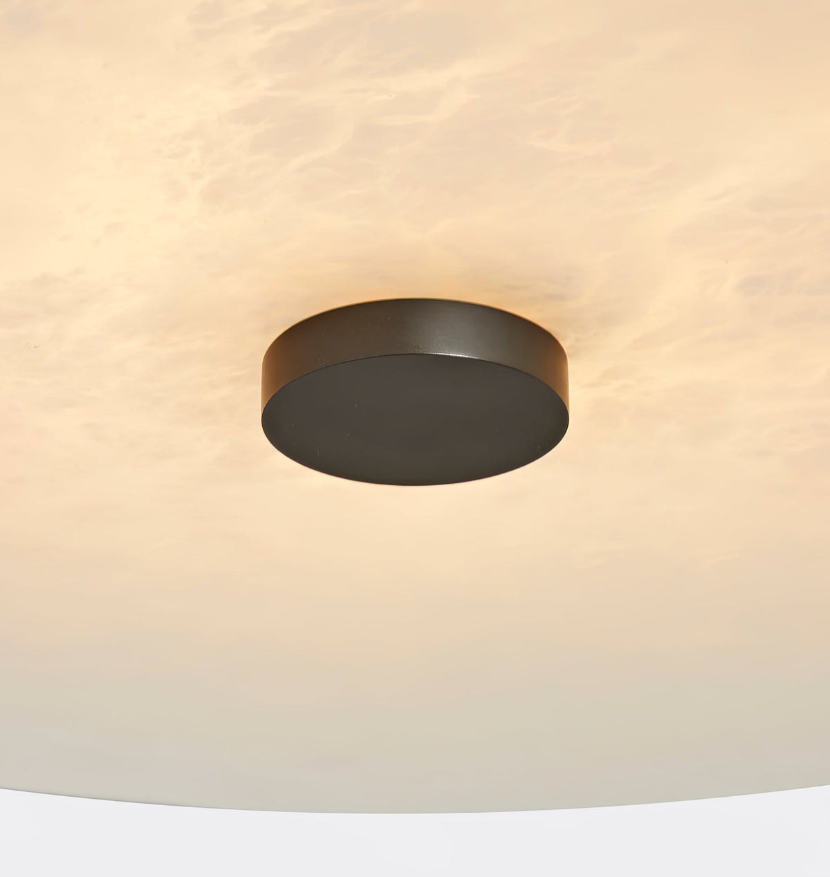 Alabaster-Deckenleuchte Messing & Schwarz LED Einbau-Wand- und Deckenbeleuchtung Modernes Design Rund Schlafzimmer | Sansoti
