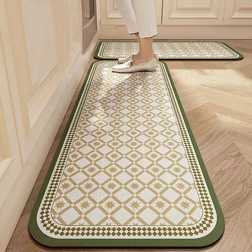Antislip Keukenloper Polyester Wasbaar Comfort en Veiligheid in Diverse Maten en Patronen voor Keuken Gang Werkruimte Modern Interieur Design | Sansoti