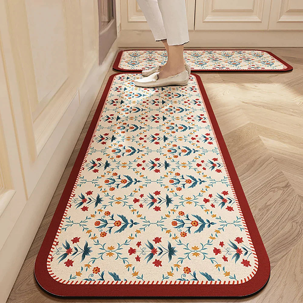Antislip Keukenloper Polyester Wasbaar Comfort en Veiligheid in Diverse Maten en Patronen voor Keuken Gang Werkruimte Modern Interieur Design | Sansoti