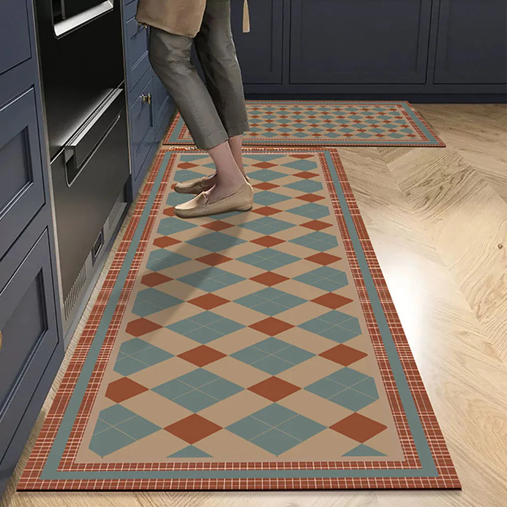 Antislip Keukenloper Polyester Wasbaar Comfort en Veiligheid in Diverse Maten en Patronen voor Keuken Gang Werkruimte Modern Interieur Design | Sansoti