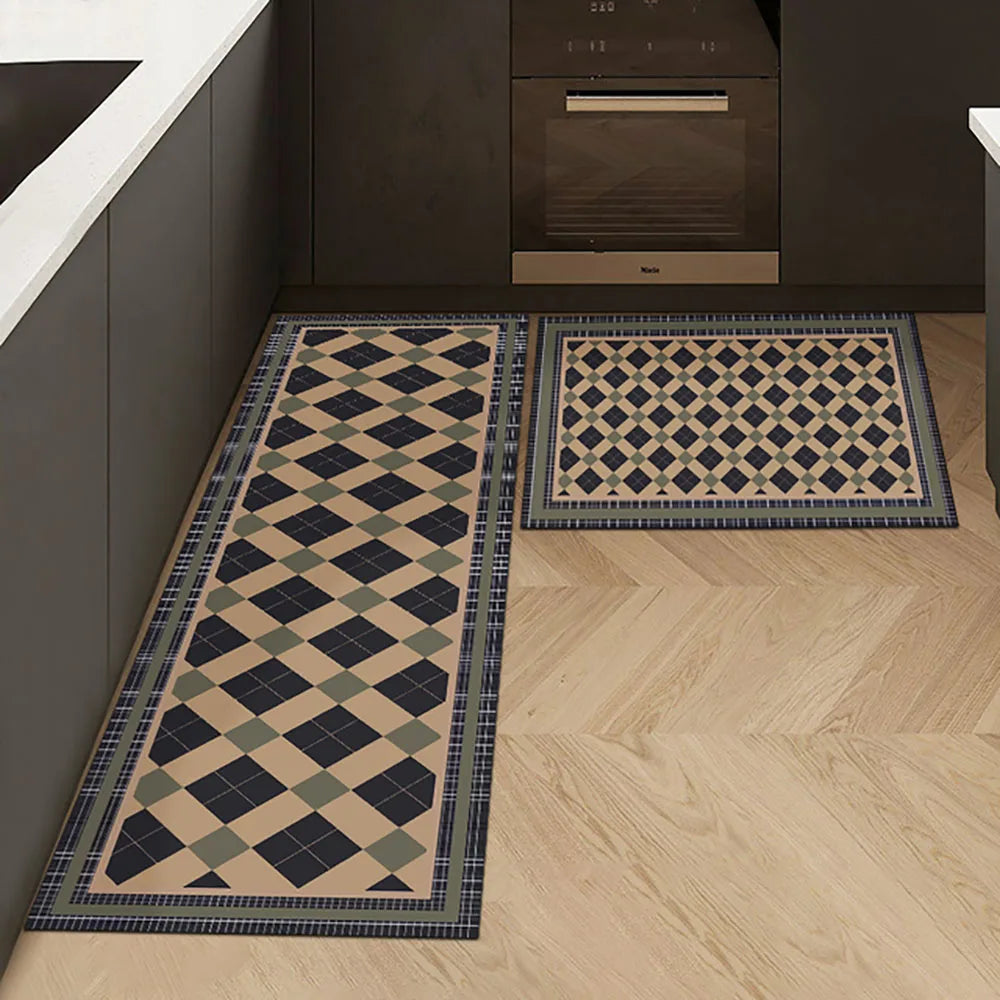 Antislip Keukenloper Polyester Wasbaar Comfort en Veiligheid in Diverse Maten en Patronen voor Keuken Gang Werkruimte Modern Interieur Design | Sansoti