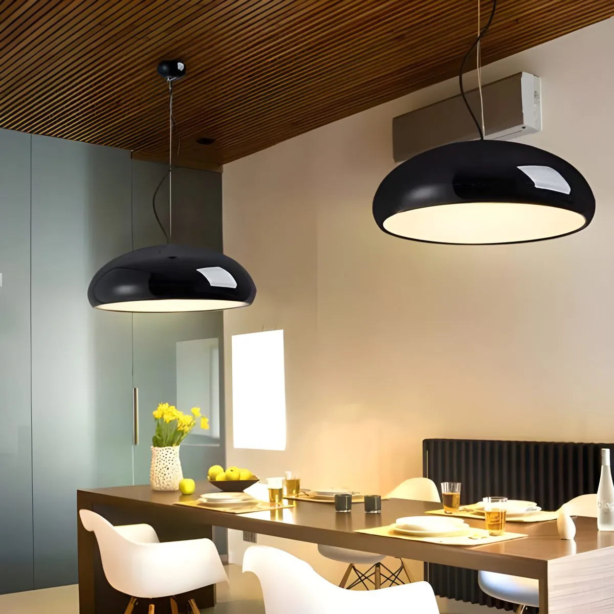 Hanglamp Metaal Acryl E26 Zwart Eettafel Kookeiland Design plafondlamp moderne pendellamp woonkamer keuken | Sansoti