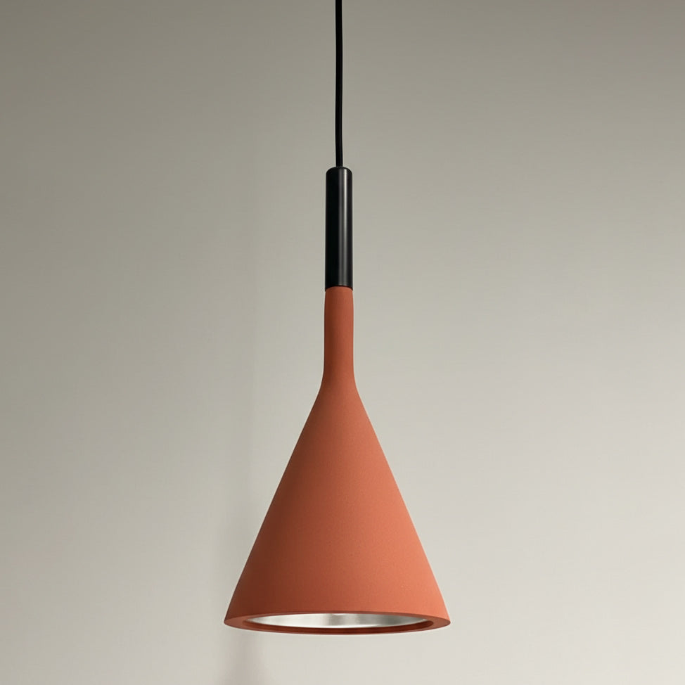 Betonnen Hanglamp Conisch Design Grijs Zwart Wit Rood Minimalistisch Eetkamer Woonkamer Slaapkamer Sfeervol E26 E27 Fitting | Sansoti