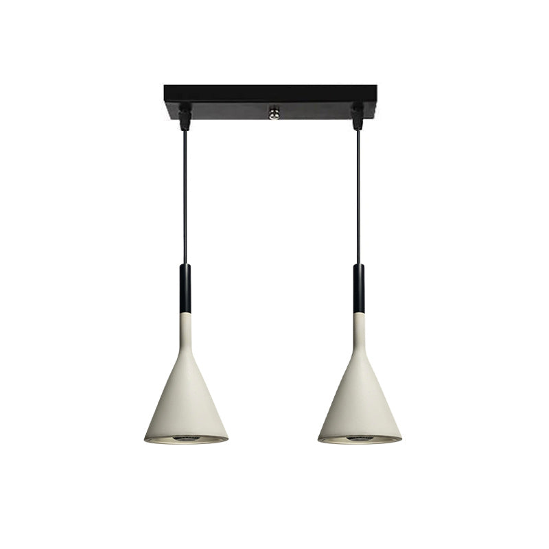 Betonnen Hanglamp Conisch Design Grijs Zwart Wit Rood Minimalistisch Eetkamer Woonkamer Slaapkamer Sfeervol E26 E27 Fitting | Sansoti