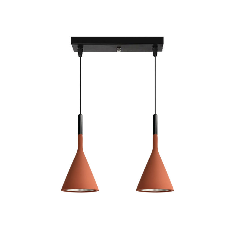 Betonnen Hanglamp Conisch Design Grijs Zwart Wit Rood Minimalistisch Eetkamer Woonkamer Slaapkamer Sfeervol E26 E27 Fitting | Sansoti