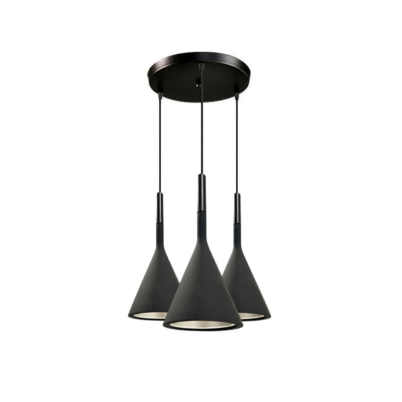Betonnen Hanglamp Conisch Design Grijs Zwart Wit Rood Minimalistisch Eetkamer Woonkamer Slaapkamer Sfeervol E26 E27 Fitting | Sansoti