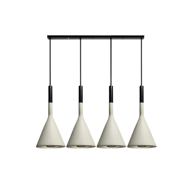 Betonnen Hanglamp Conisch Design Grijs Zwart Wit Rood Minimalistisch Eetkamer Woonkamer Slaapkamer Sfeervol E26 E27 Fitting | Sansoti
