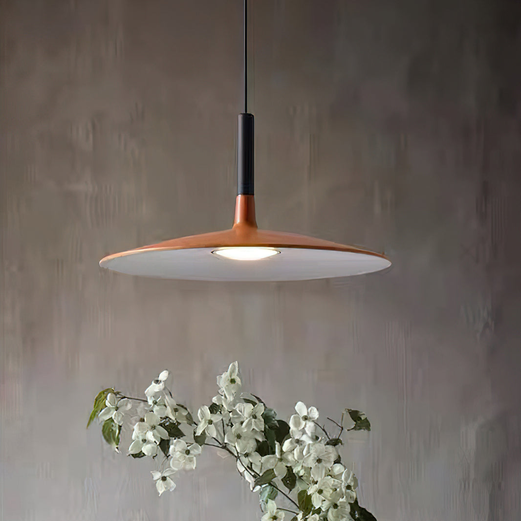 Hanglamp met Conische Kap – Resin Sculptural Pendant in Zes Kleuren, Geïntegreerde LED 3000K of Dimbaar, Moderne Lamp voor Eetkamer Keukeneiland | Sansoti