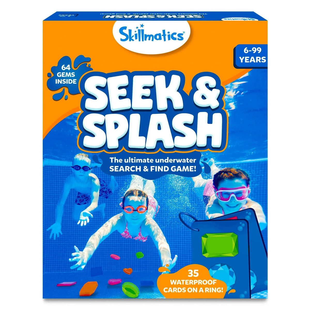 Underwater Game with Gemstones and Challenges for Pool Fun, Diving Adventures, and Water Play for Children | Sansoti