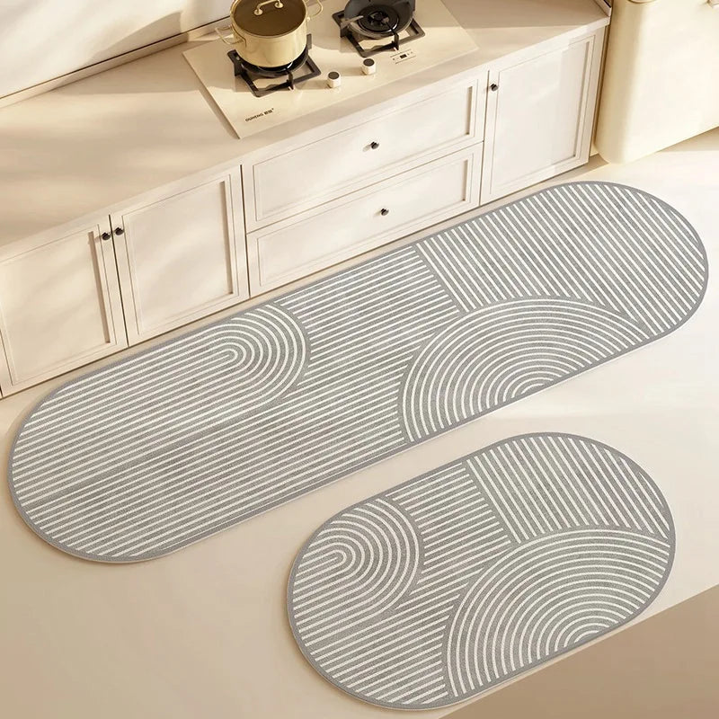 Absorberend Diatomeeënaarde Badmat Antislip Snel Drogend Waterabsorberend Vloerkleed Badkamer Keuken | Sansoti
