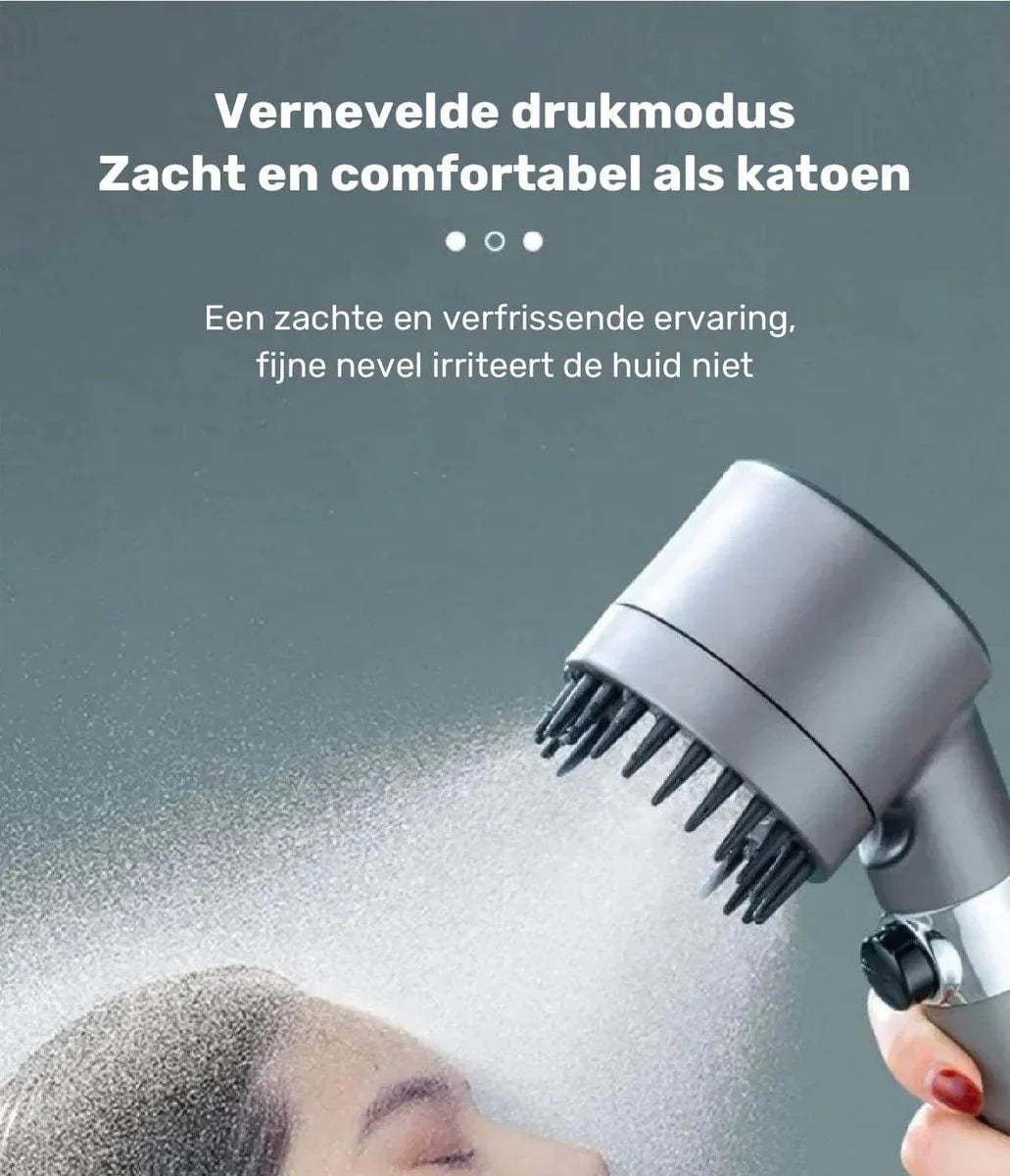 Hogedruk Douchekop met 4 Waterstanden – Energiebesparend & Waterbesparend – Universeel | Sansoti