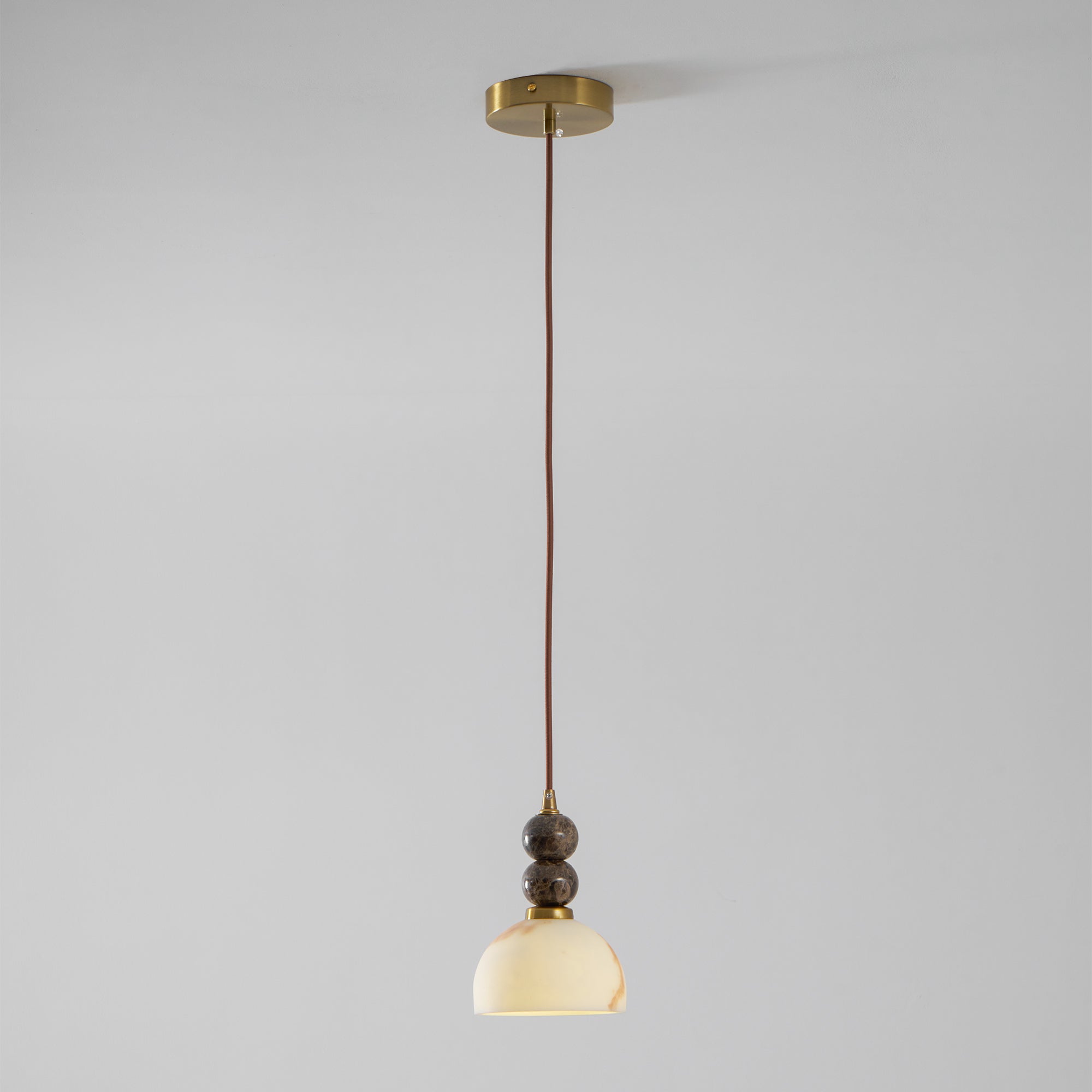 Hanglamp met Marmer en Imitatie Albast – Elegant Design met Zacht Licht | Sansoti