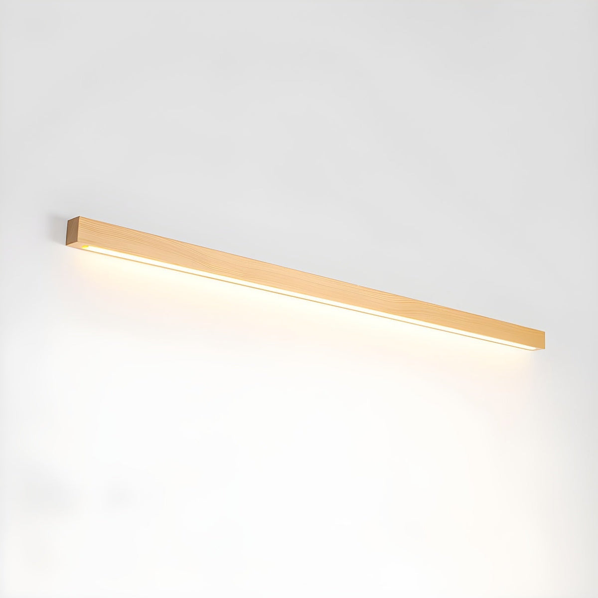 Wooden Wall Lamp Linear Design LED Lighting for Hallway Bedroom Modern Minimalist Scandinavian | Sansoti