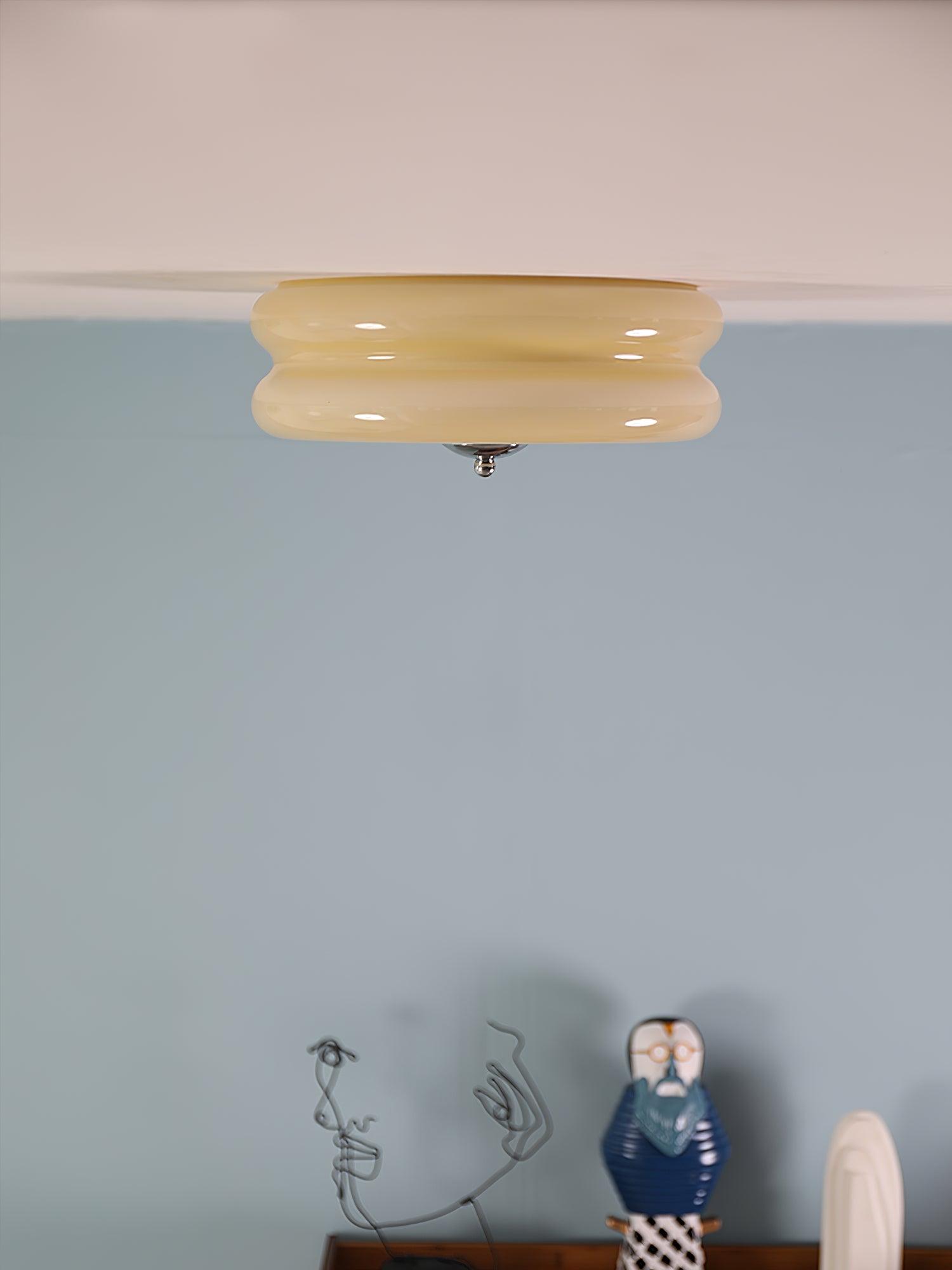 Art deco plafondlamp met geometrisch design en warm ledlicht voor stijlvolle interieurs | Sansoti