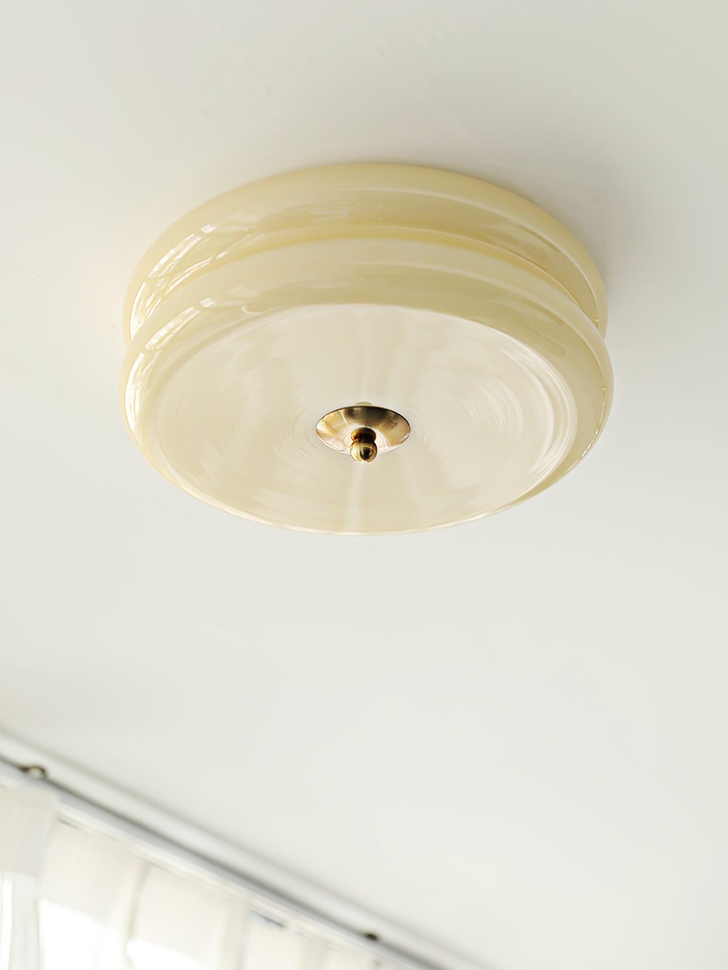Art deco plafondlamp met geometrisch design en warm ledlicht voor stijlvolle interieurs | Sansoti