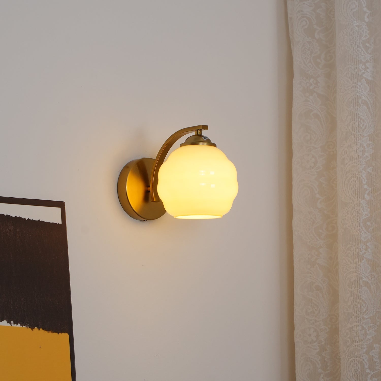 Art Deco Wandlamp Vintage Melkglas Armatuur Klassiek E26 E27 Fitting 1920s Geïnspireerd Interieurverlichting Woonkamer Gang Slaapkamer | Sansoti