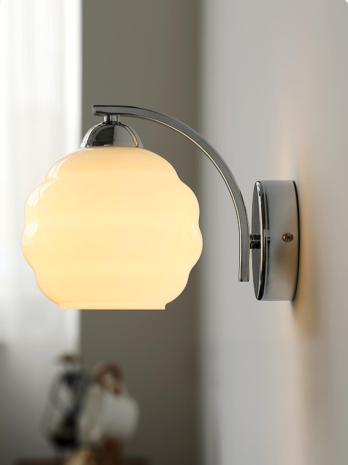 Art Deco Wandlamp Vintage Melkglas Armatuur Klassiek E26 E27 Fitting 1920s Geïnspireerd Interieurverlichting Woonkamer Gang Slaapkamer | Sansoti