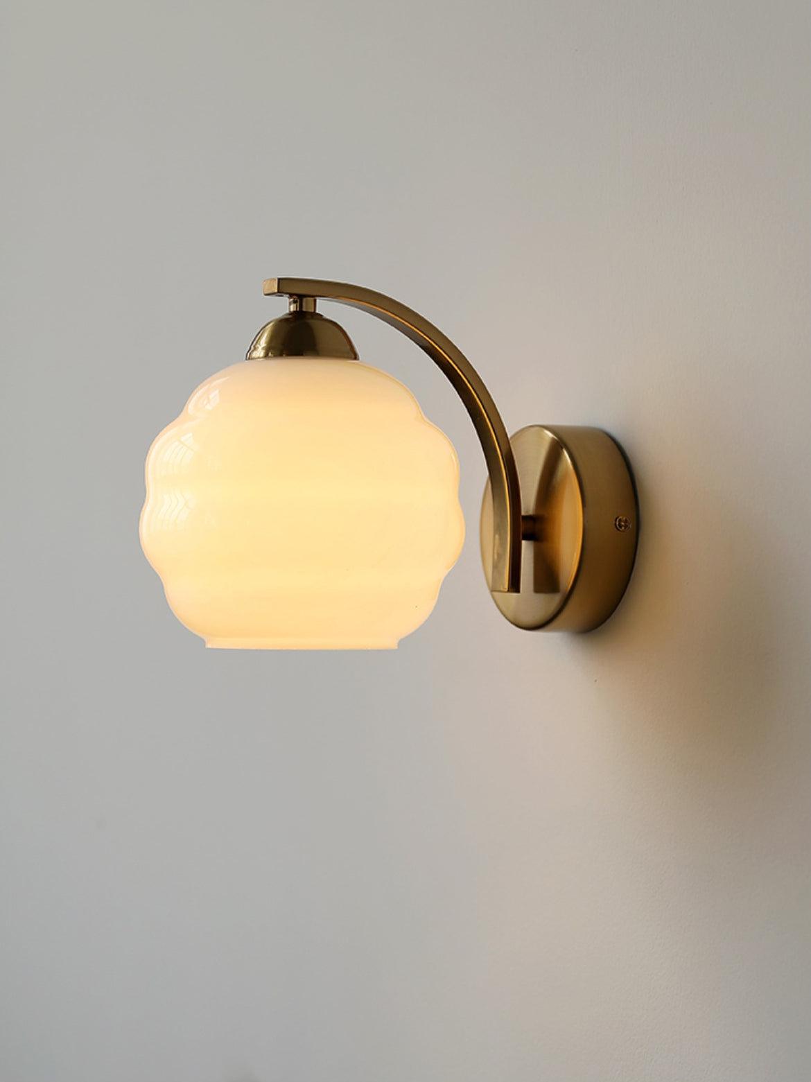 Art Deco Wandlamp Vintage Melkglas Armatuur Klassiek E26 E27 Fitting 1920s Geïnspireerd Interieurverlichting Woonkamer Gang Slaapkamer | Sansoti