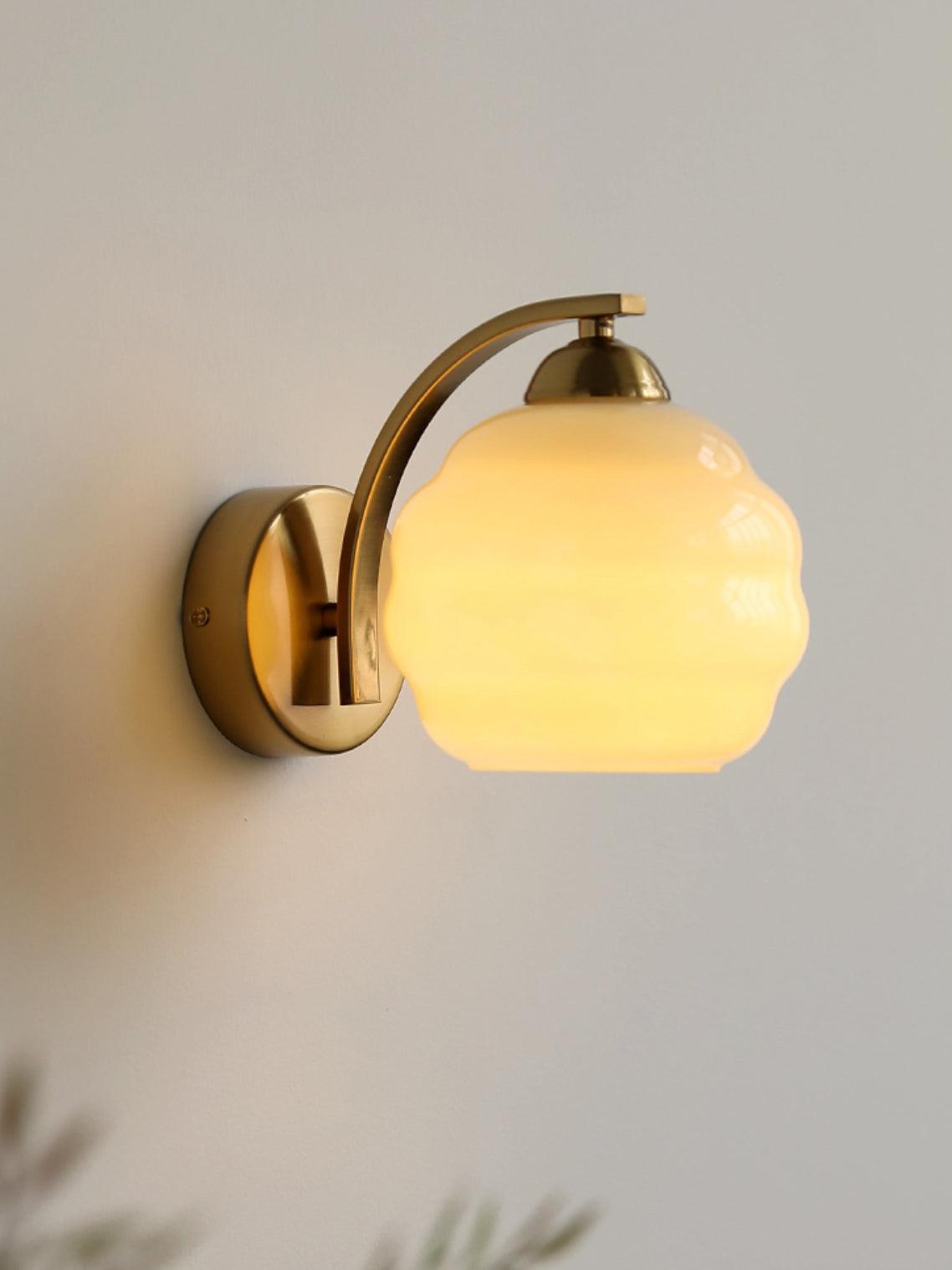 Art Deco Wandlamp Vintage Melkglas Armatuur Klassiek E26 E27 Fitting 1920s Geïnspireerd Interieurverlichting Woonkamer Gang Slaapkamer | Sansoti
