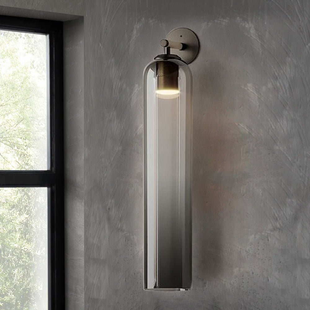 Glazen wandlamp met cilindervorm – elegante wandverlichting voor binnen | Sansoti