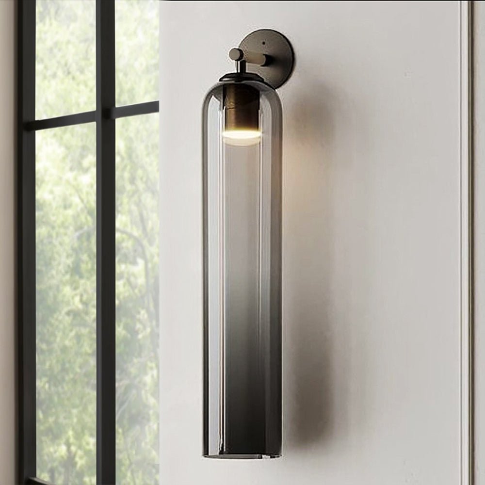 Glazen wandlamp met cilindervorm – elegante wandverlichting voor binnen | Sansoti