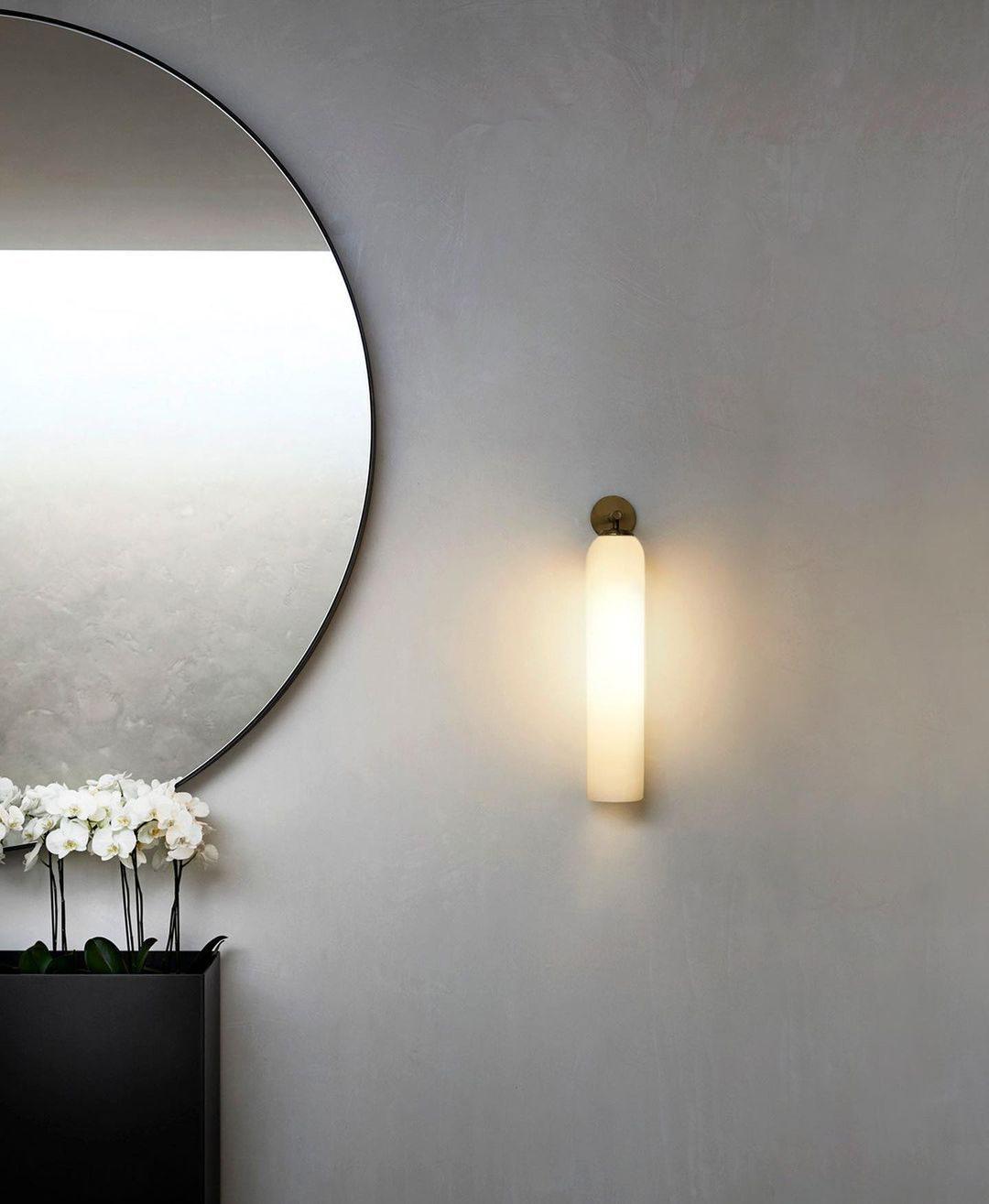Glazen wandlamp met cilindervorm – elegante wandverlichting voor binnen | Sansoti