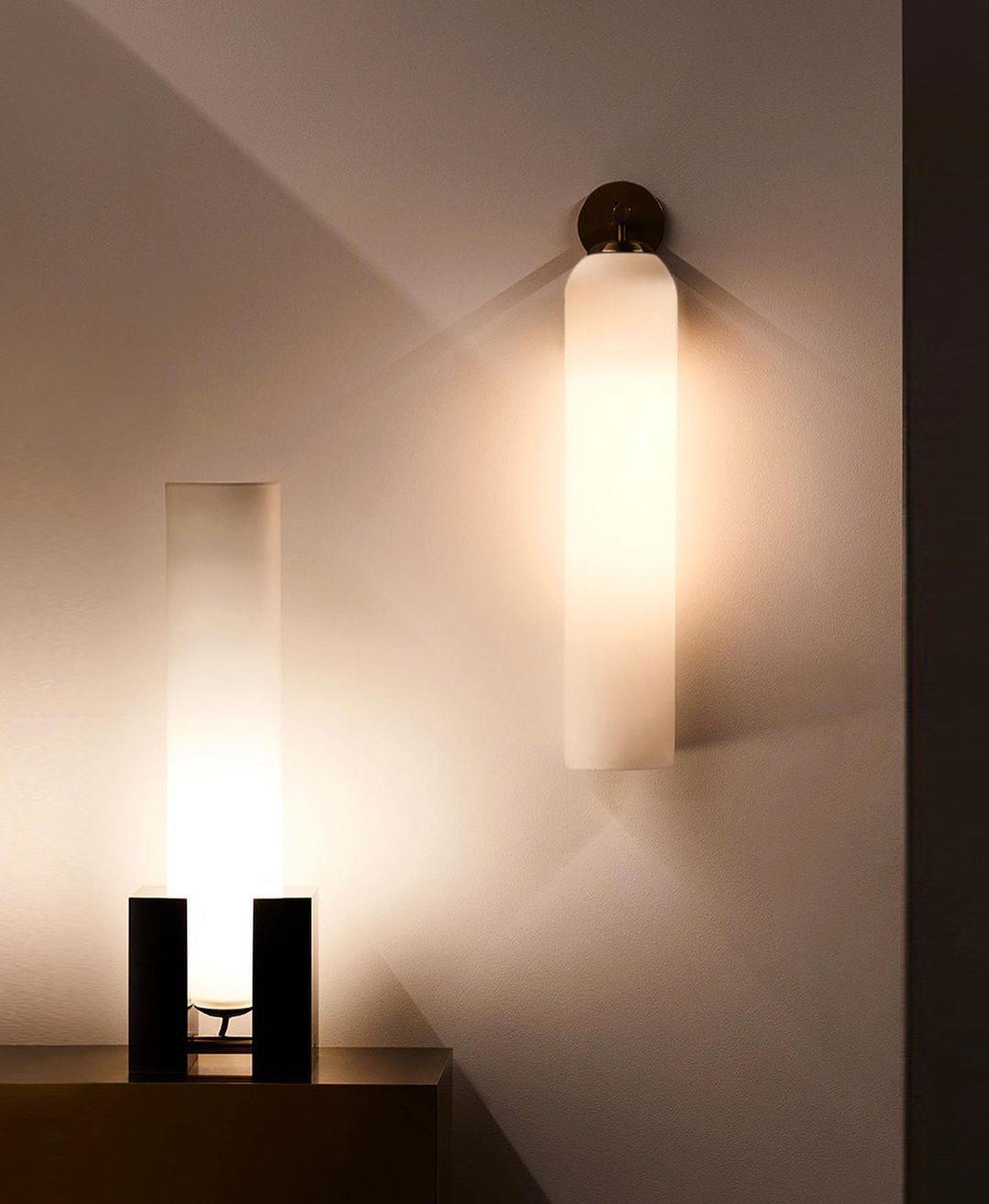 Glazen wandlamp met cilindervorm – elegante wandverlichting voor binnen | Sansoti