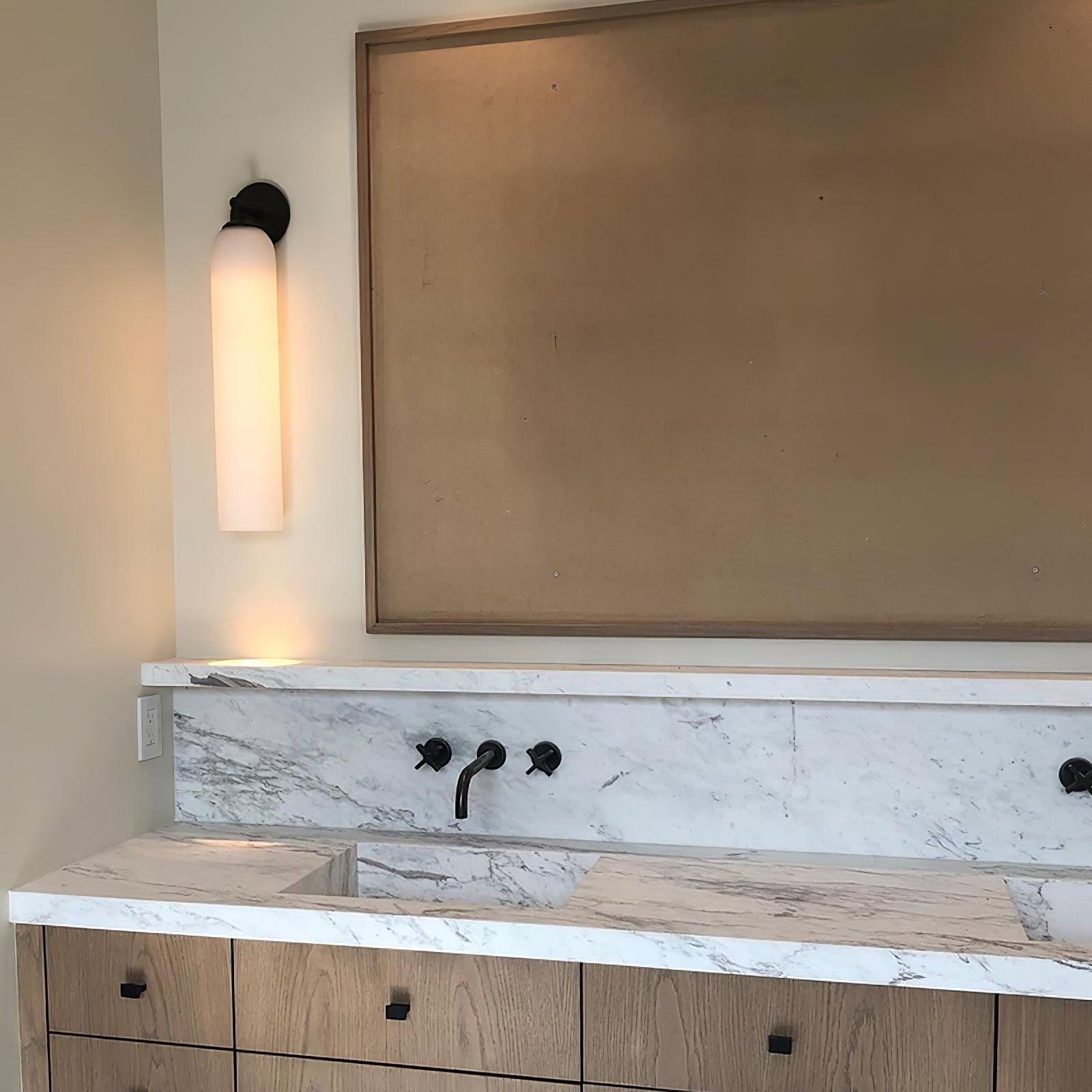 Glazen wandlamp met cilindervorm – elegante wandverlichting voor binnen | Sansoti