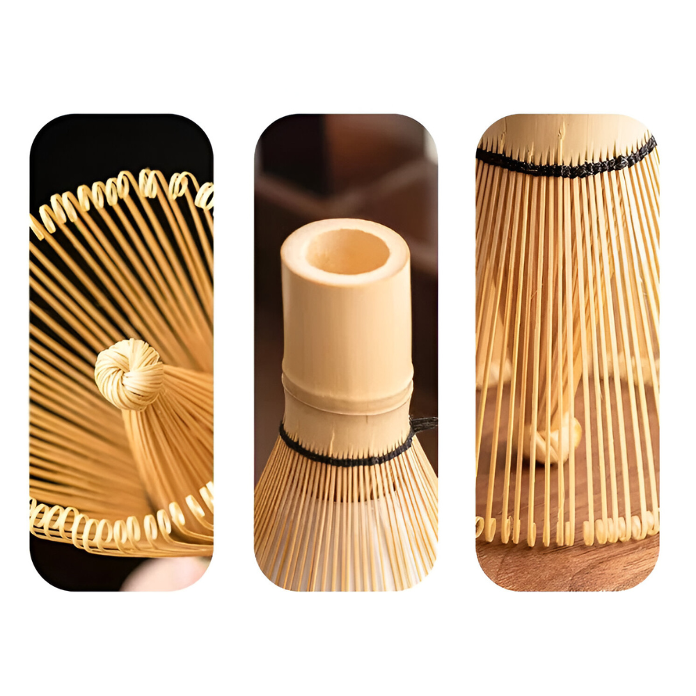 Matcha Thee Set 8-Delig met Keramische Kom 550ml Bamboe Garde Lepel Zeef voor Traditionele Japanse Theeceremonie | Sansoti