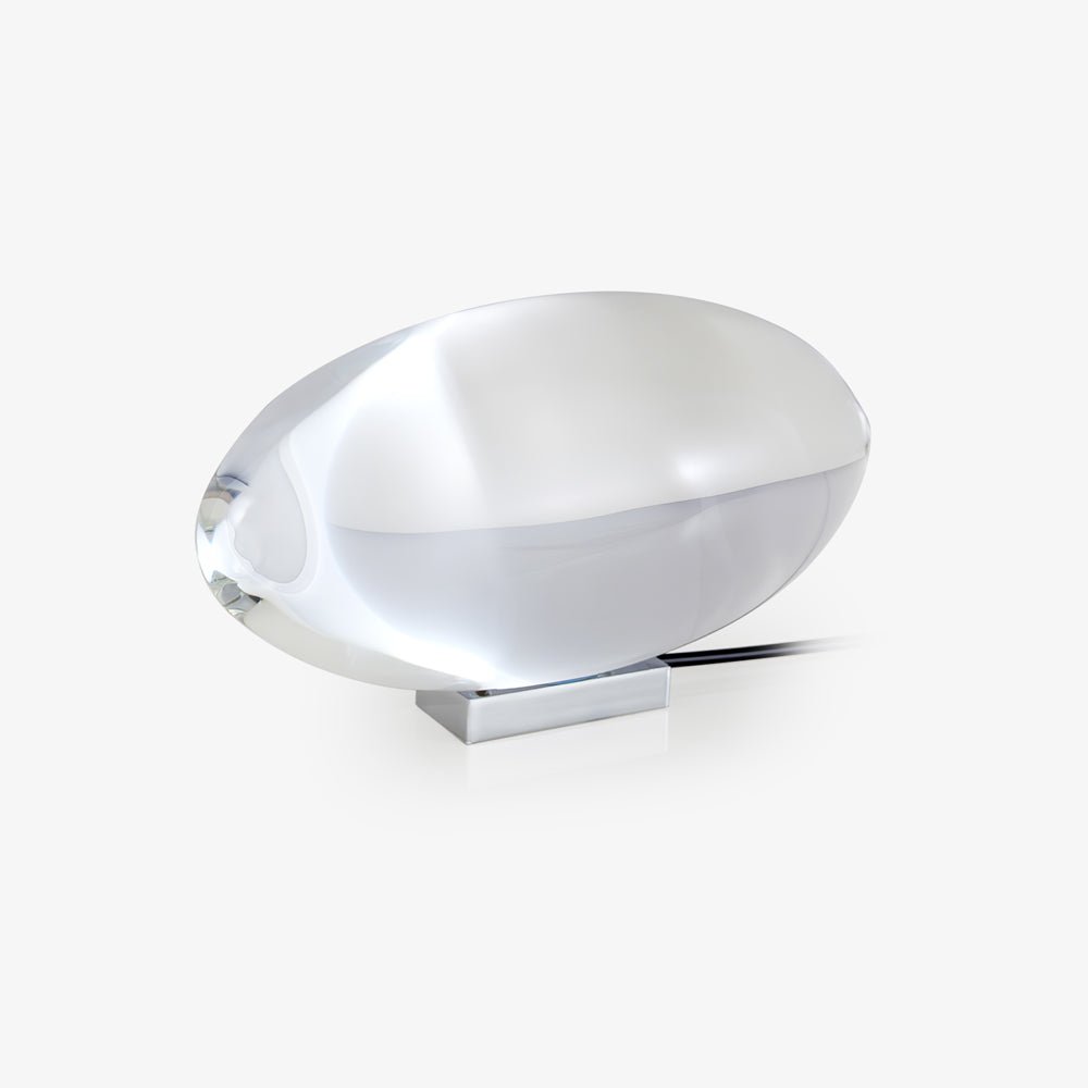 Marsman tafellamp LED kristalglas chroom binnen sfeerverlichting designlamp projectie lamp modern interieur nachtkastje dressoir verlichting | Sansoti