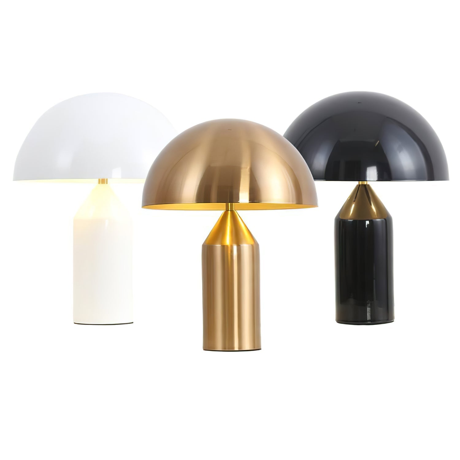 Metalen Tafellamp met Geometrische Vormen — Iconisch Italiaans Design in Twee Maten — Vijf Afwerkingen Verkrijgbaar | Sansoti