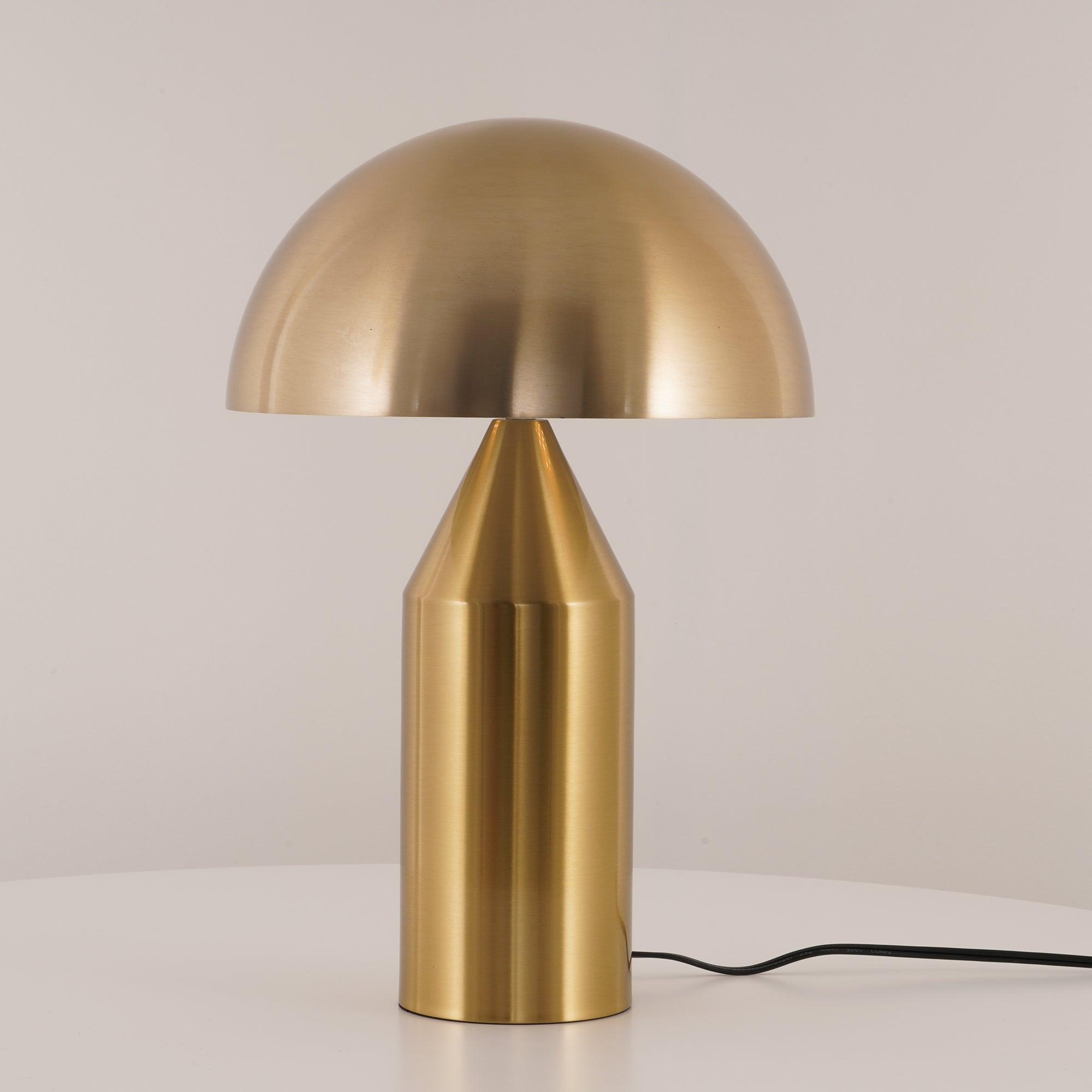 Metalen Tafellamp met Geometrische Vormen — Iconisch Italiaans Design in Twee Maten — Vijf Afwerkingen Verkrijgbaar | Sansoti