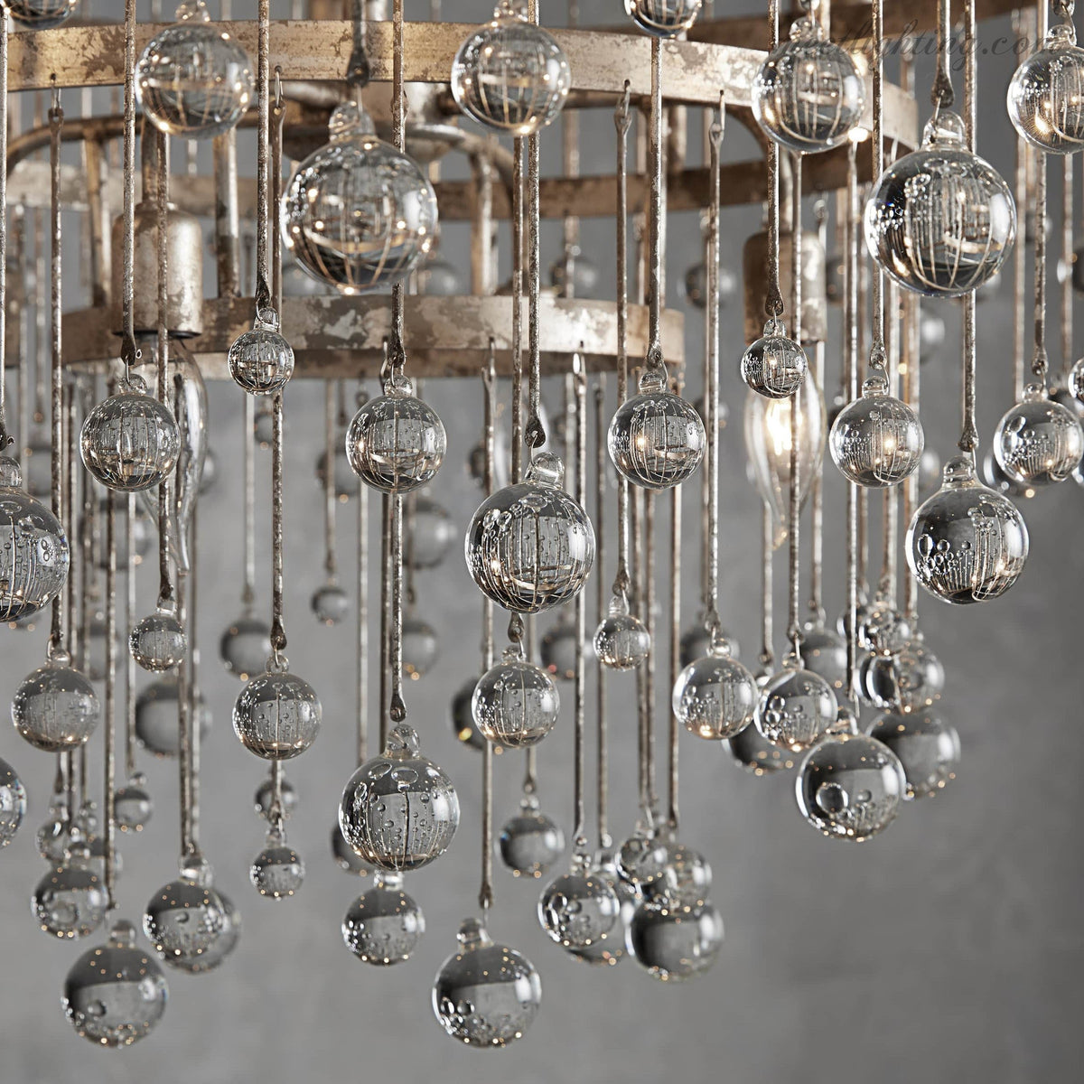 Viertrapskroonluchter met Kristallen 95cm Zwart Brons Messing Zilver Hanglamp Plafondverlichting Woonkamer | Sansoti