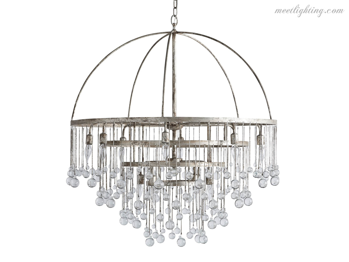 Viertrapskroonluchter met Kristallen 95cm Zwart Brons Messing Zilver Hanglamp Plafondverlichting Woonkamer | Sansoti