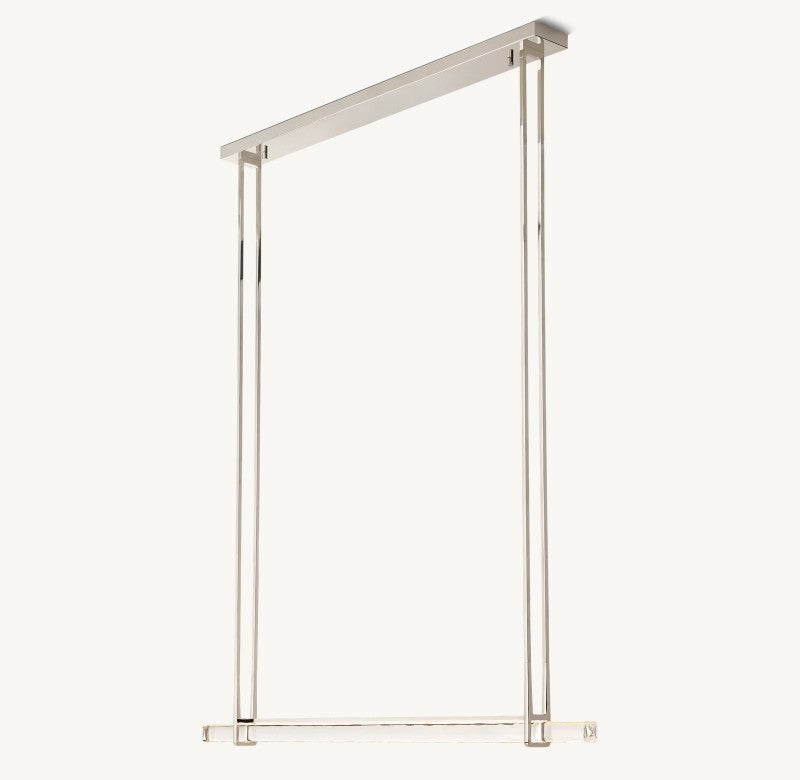 Kryształowy żyrandol LED 152 cm, mosiądz, brąz, nikiel, do jadalni, salonu, holu i przedpokoju, designerskie oświetlenie | Sansoti