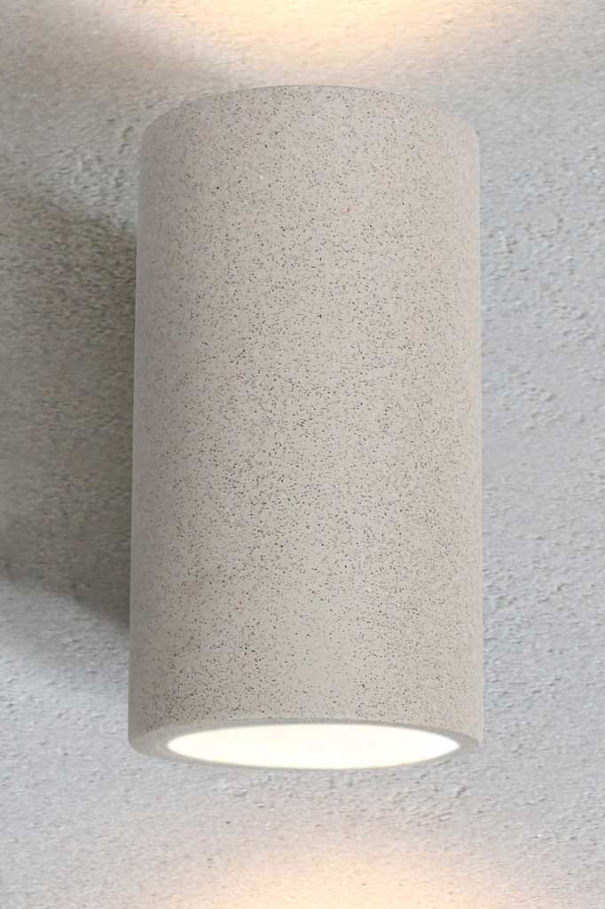 Outdoor Wall Lamp LED Concrete Look with Up/Down Lighting for Facade and Terrace | Sansoti