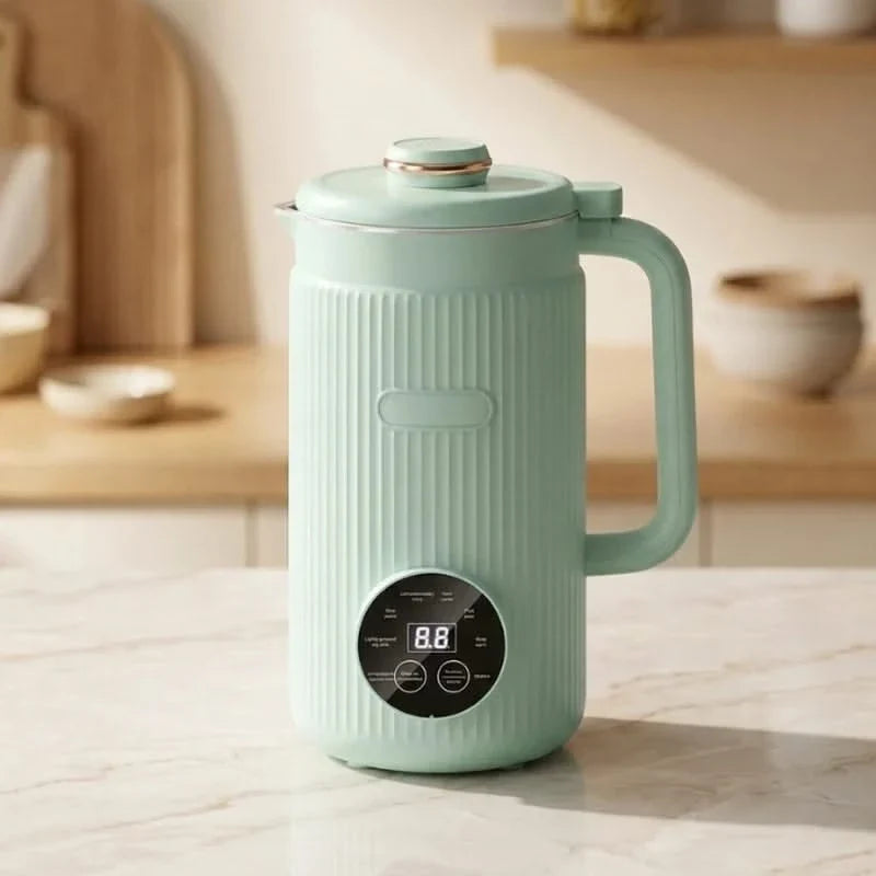 Multifunctional Soy Milk Blender with Heating Function 1.2L Stainless Steel Kitchen Appliance 8 Programs | Sansoti