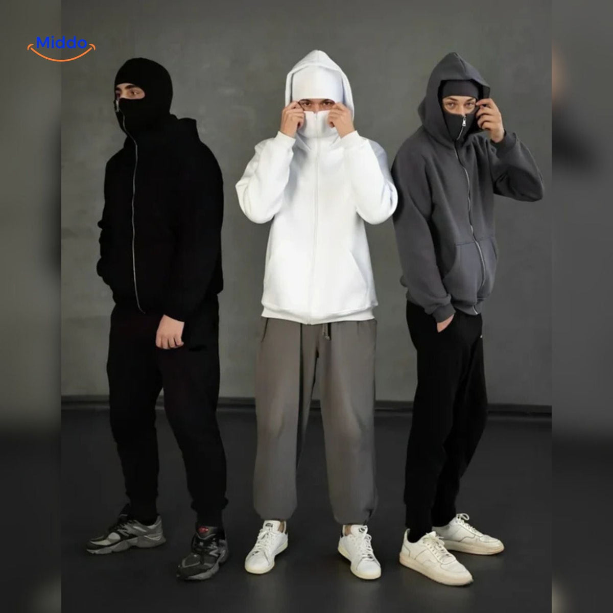 Katoenen Hoodie met Dubbele Capuchon Unisex Herfst Winter Streetwear Zachte Sweater Casual Comfortabel Outfit | Sansoti