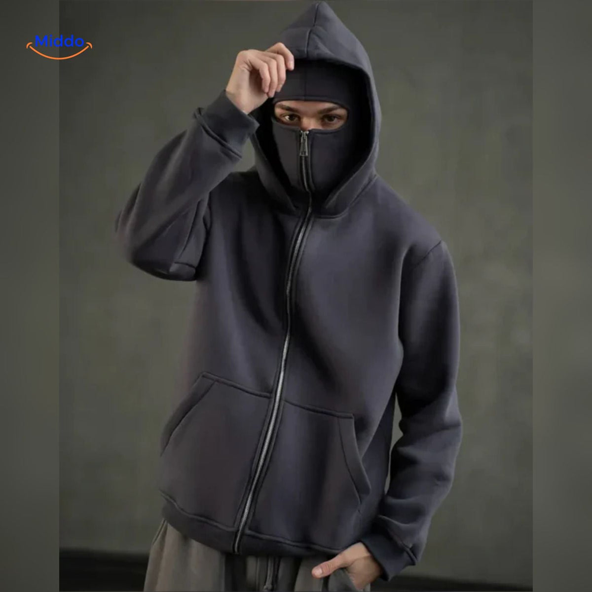 Katoenen Hoodie met Dubbele Capuchon Unisex Herfst Winter Streetwear Zachte Sweater Casual Comfortabel Outfit | Sansoti
